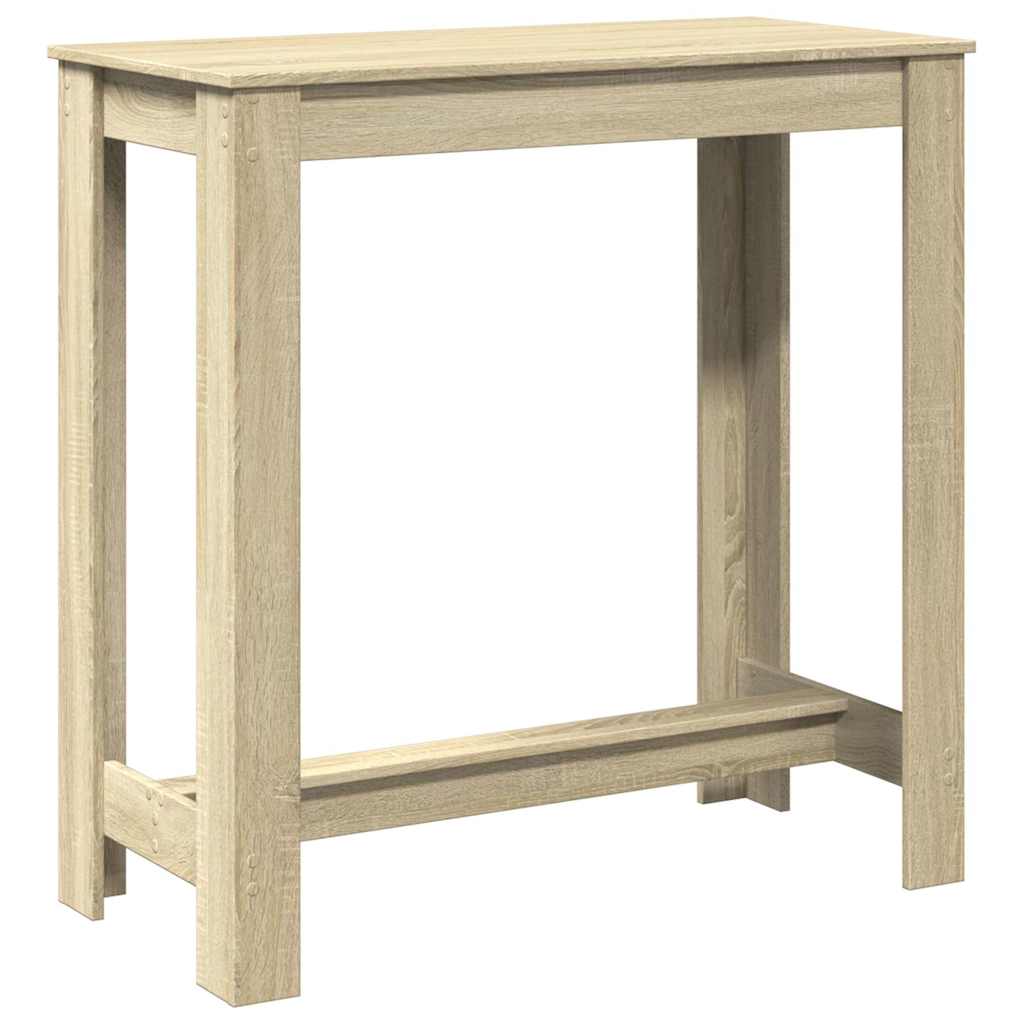 Table de bar chêne sonoma 102x50x103,5 cm bois d'ingénierie - XIOS