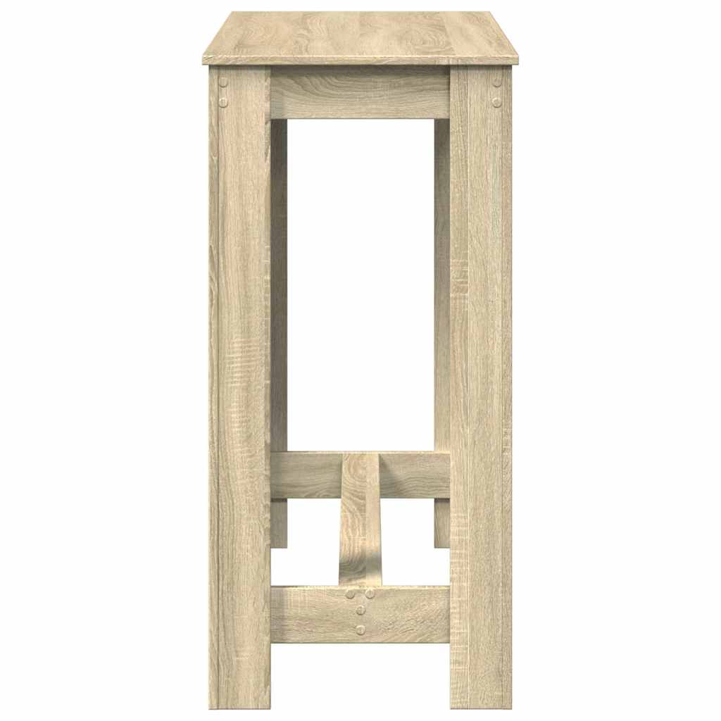 Table de bar chêne sonoma 102x50x103,5 cm bois d'ingénierie - XIOS