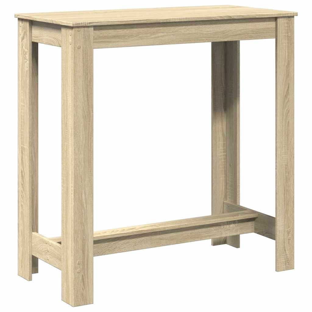 Table de bar chêne sonoma 102x50x103,5 cm bois d'ingénierie - XIOS