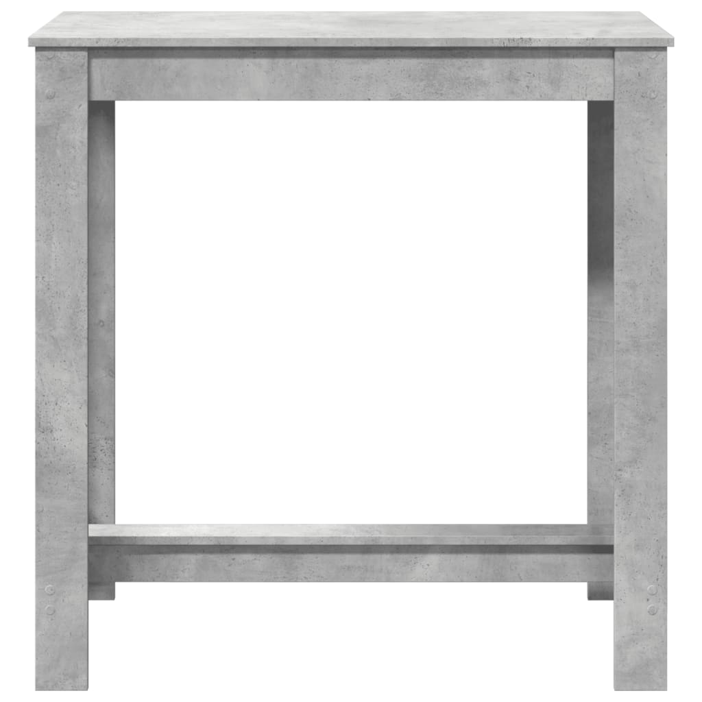 Table de bar gris béton 102x50x103,5 cm bois d'ingénierie - XIOS