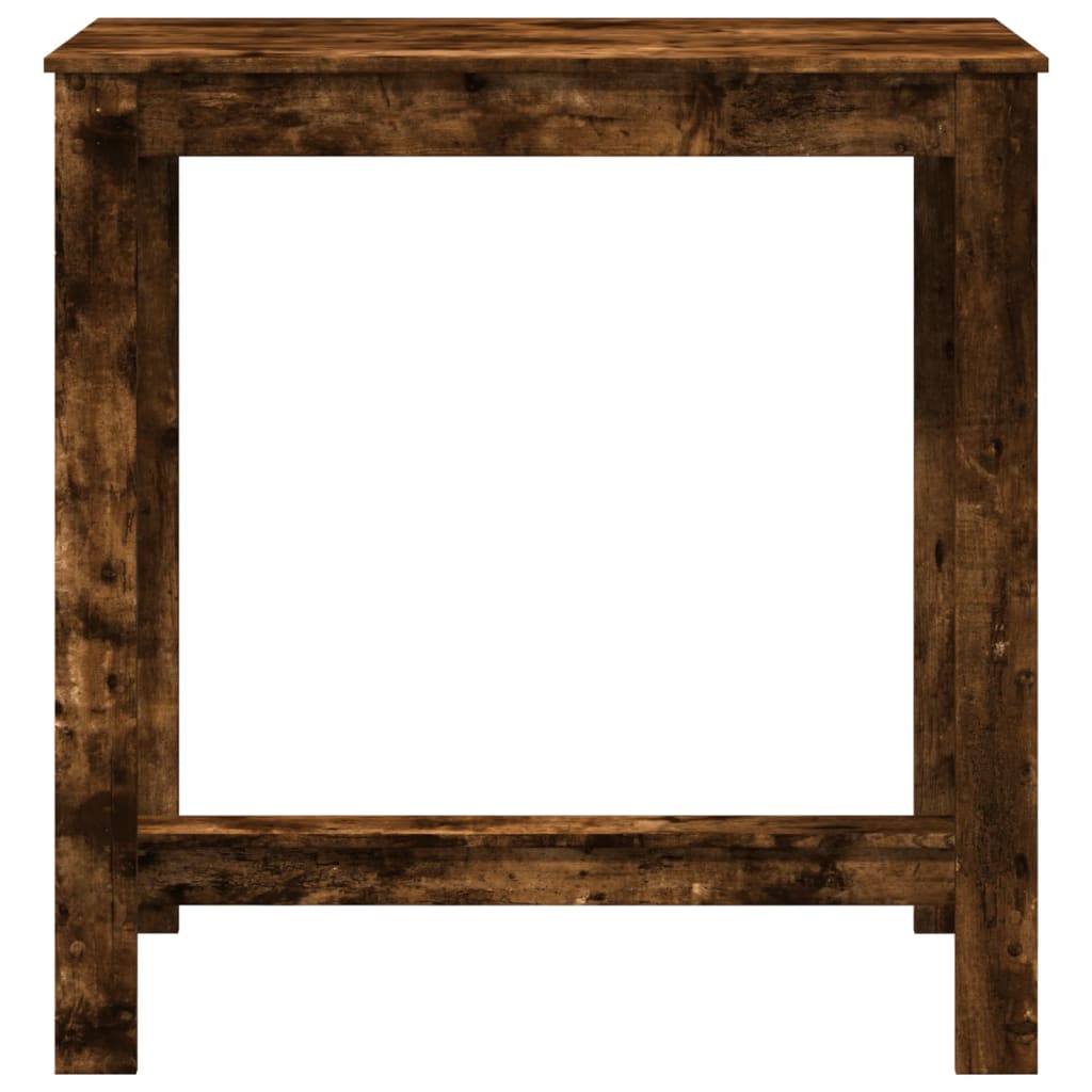 Table de bar chêne fumé 102x50x103,5 cm bois d'ingénierie - XIOS