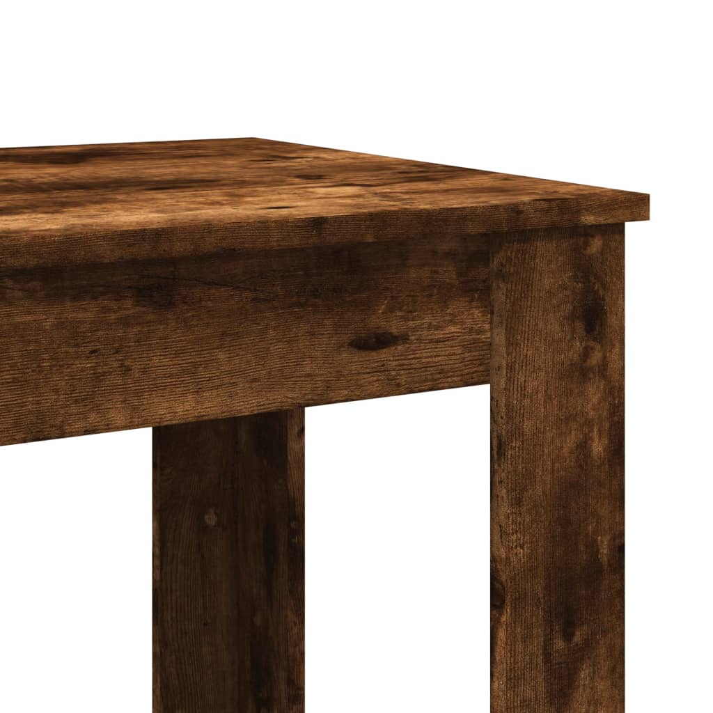 Table de bar chêne fumé 102x50x103,5 cm bois d'ingénierie - XIOS