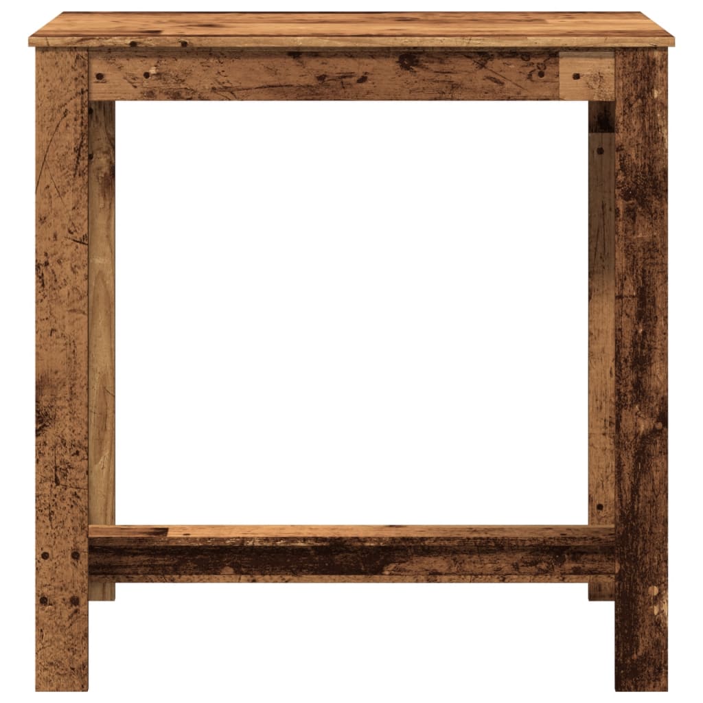 Table de bar vieux bois 102x50x103,5 cm bois d'ingénierie - XIOS