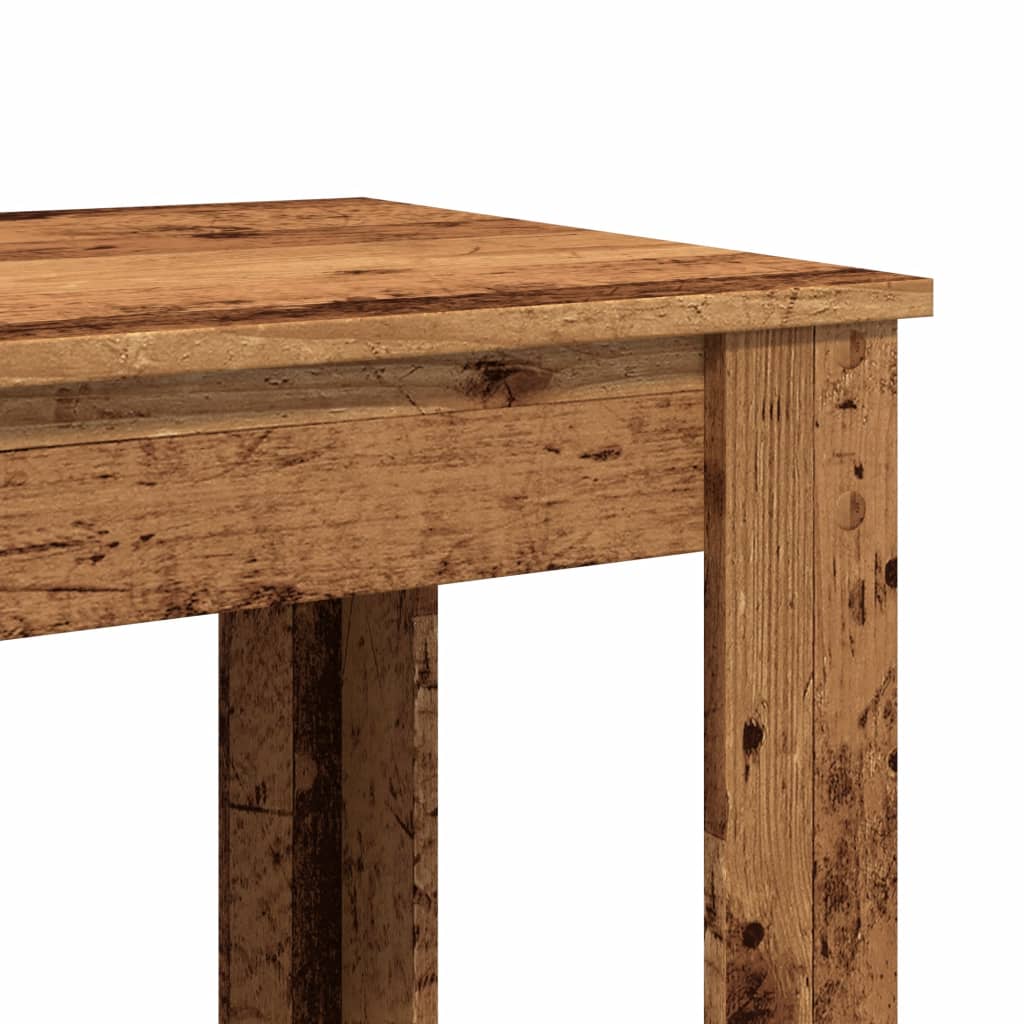 Table de bar vieux bois 102x50x103,5 cm bois d'ingénierie - XIOS