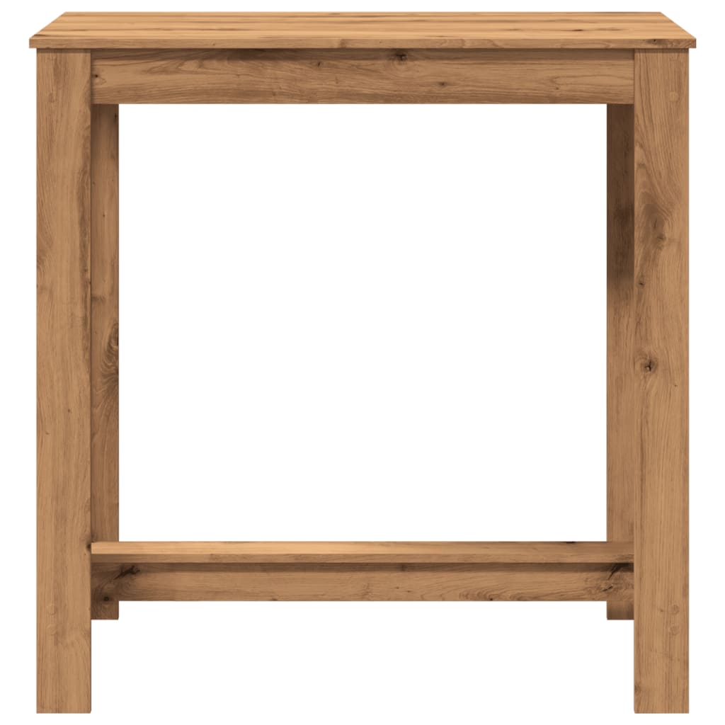 Table de bar chêne artisanal 102x50x103,5 cm bois d'ingénierie - XIOS