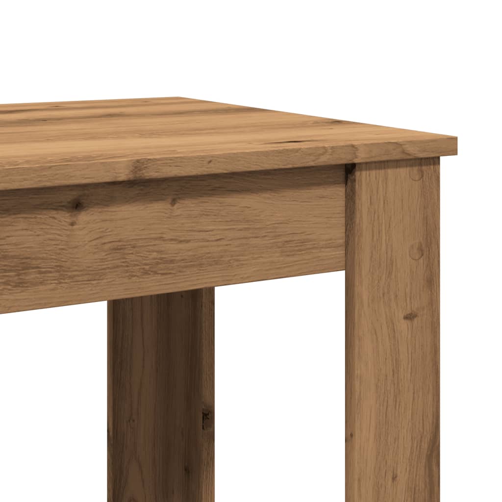 Table de bar chêne artisanal 102x50x103,5 cm bois d'ingénierie - XIOS