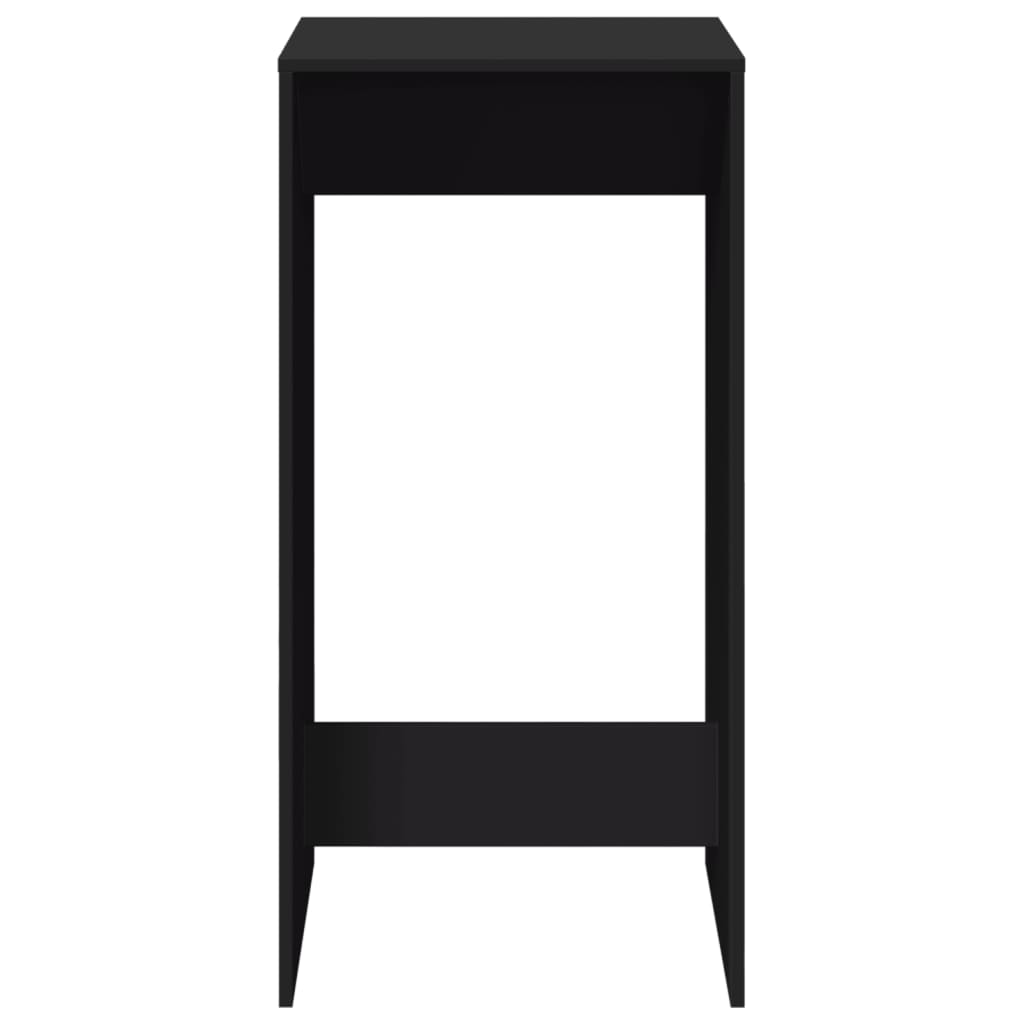 Table de bar noir 51x50x103,5 cm bois d'ingénierie - XIOS