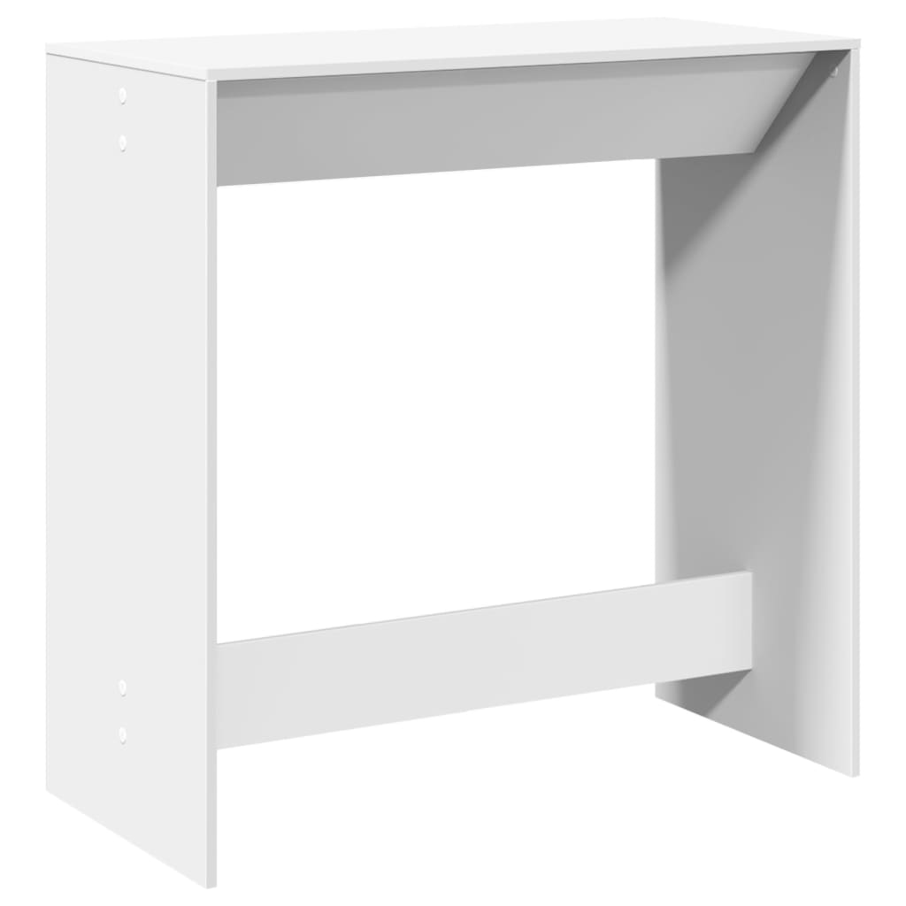 Table de bar blanc 102x50x103,5 cm bois d'ingénierie - XIOS