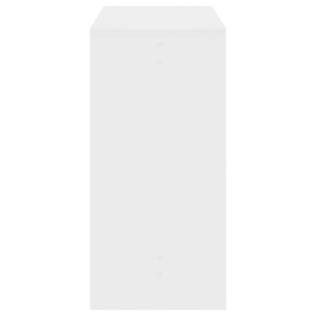 Table de bar blanc 102x50x103,5 cm bois d'ingénierie - XIOS