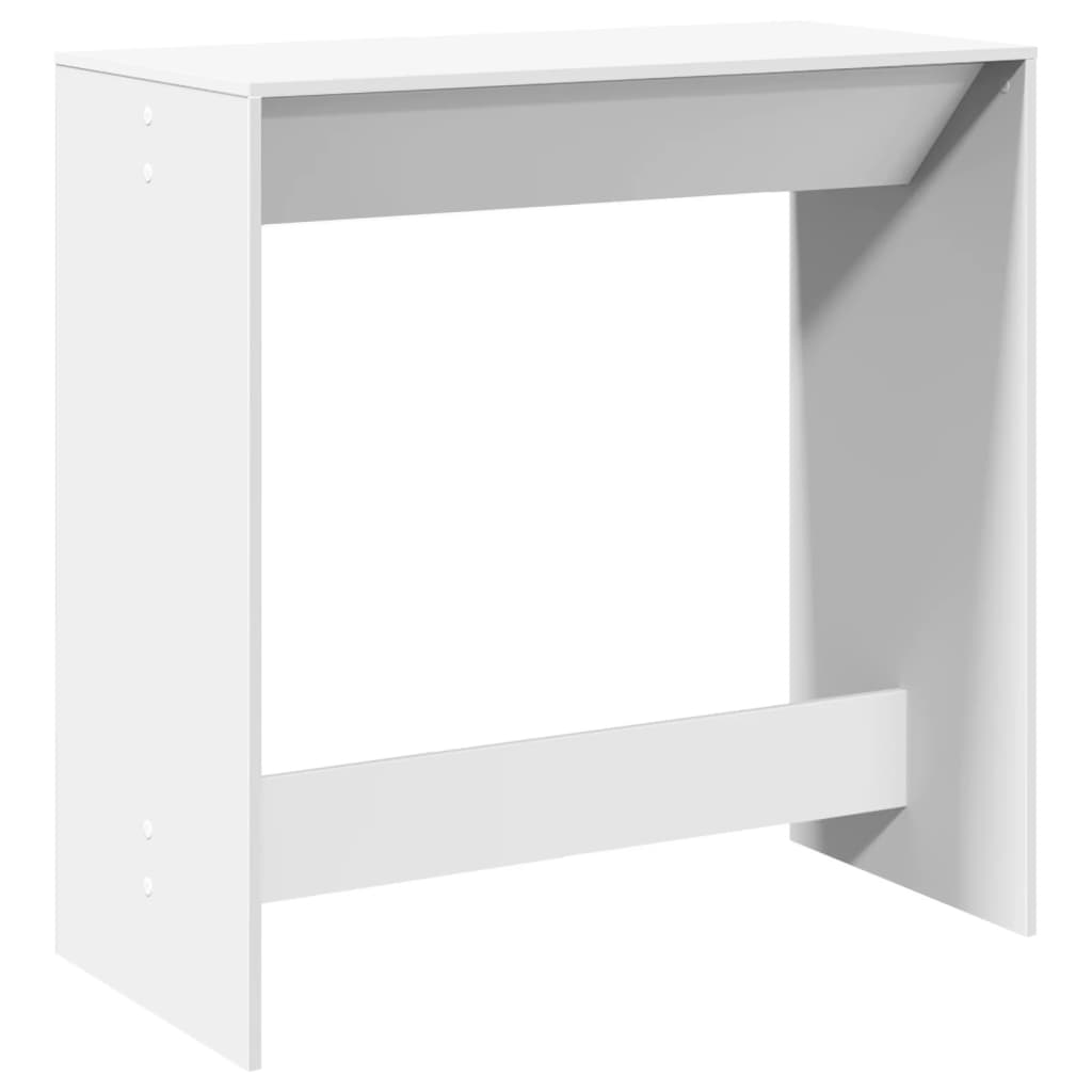 Table de bar blanc 102x50x103,5 cm bois d'ingénierie - XIOS