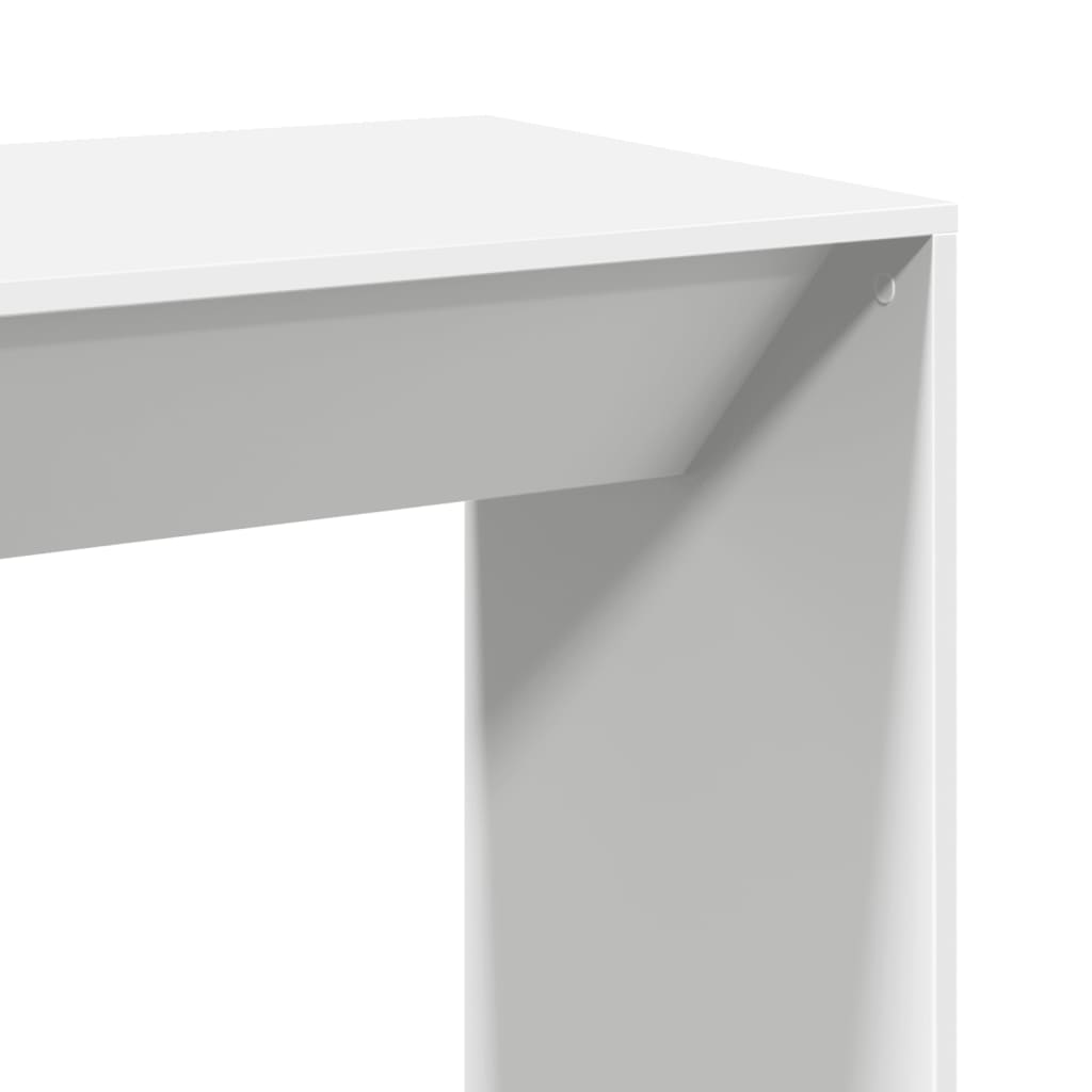 Table de bar blanc 102x50x103,5 cm bois d'ingénierie - XIOS