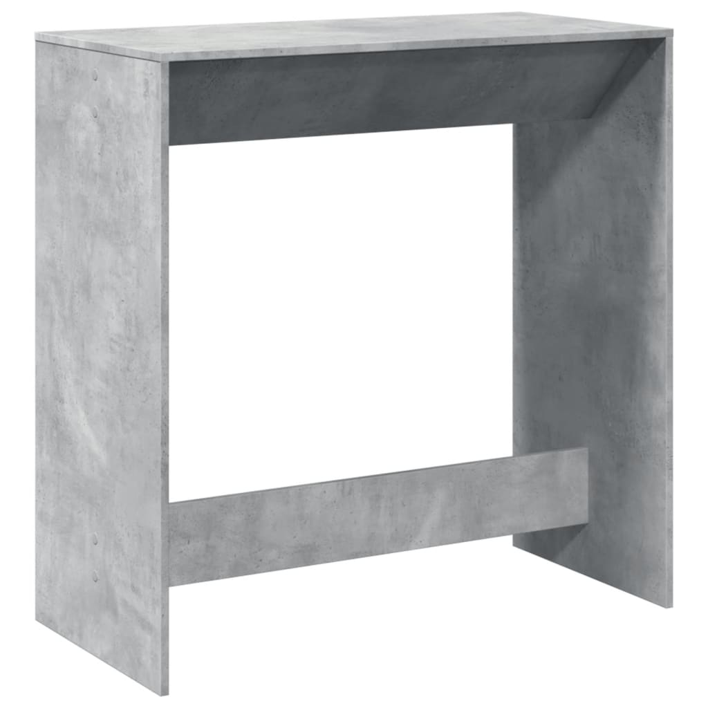 Table de bar gris béton 102x50x103,5 cm bois d'ingénierie - XIOS