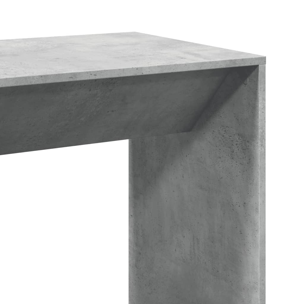 Table de bar gris béton 102x50x103,5 cm bois d'ingénierie - XIOS