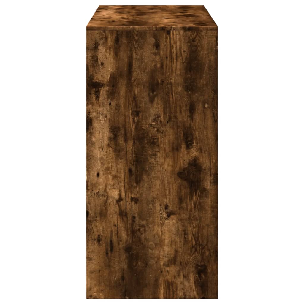 Table de bar chêne fumé 102x50x103,5 cm bois d'ingénierie - XIOS