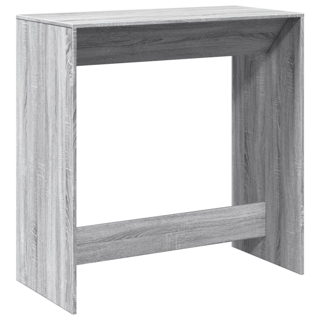 Table de bar sonoma gris 102x50x103,5 cm bois d'ingénierie - XIOS