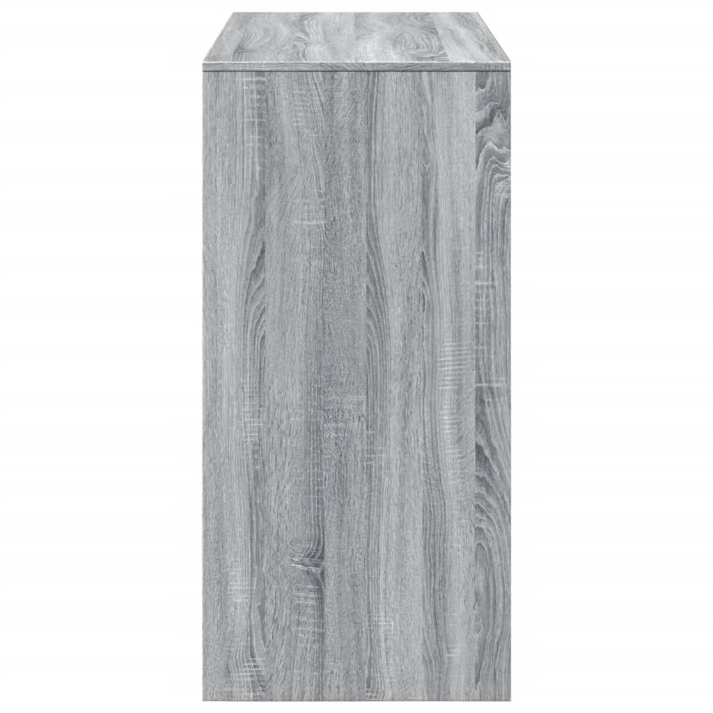 Table de bar sonoma gris 102x50x103,5 cm bois d'ingénierie - XIOS