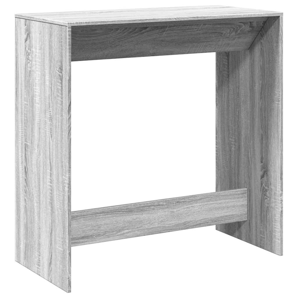 Table de bar sonoma gris 102x50x103,5 cm bois d'ingénierie - XIOS