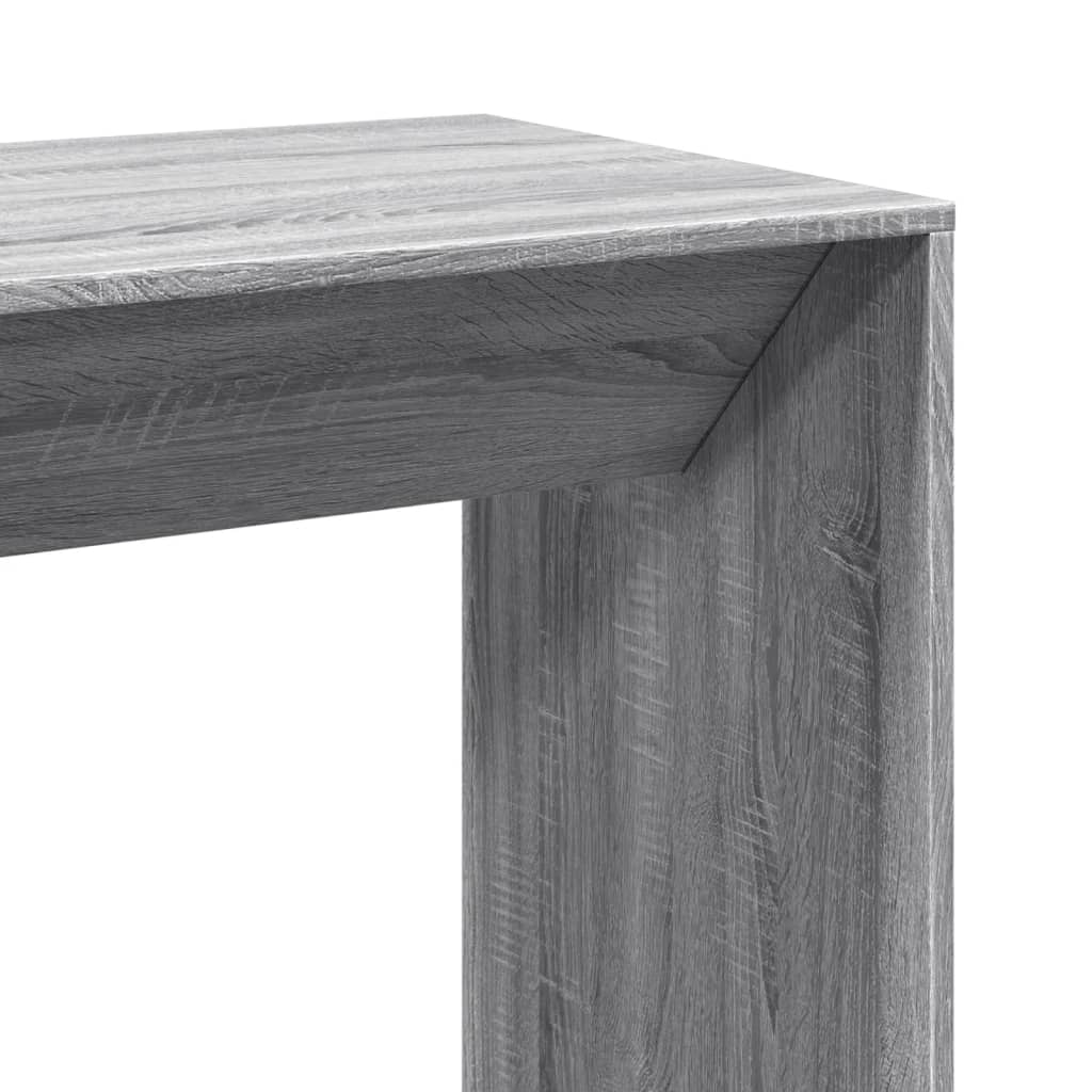 Table de bar sonoma gris 102x50x103,5 cm bois d'ingénierie - XIOS
