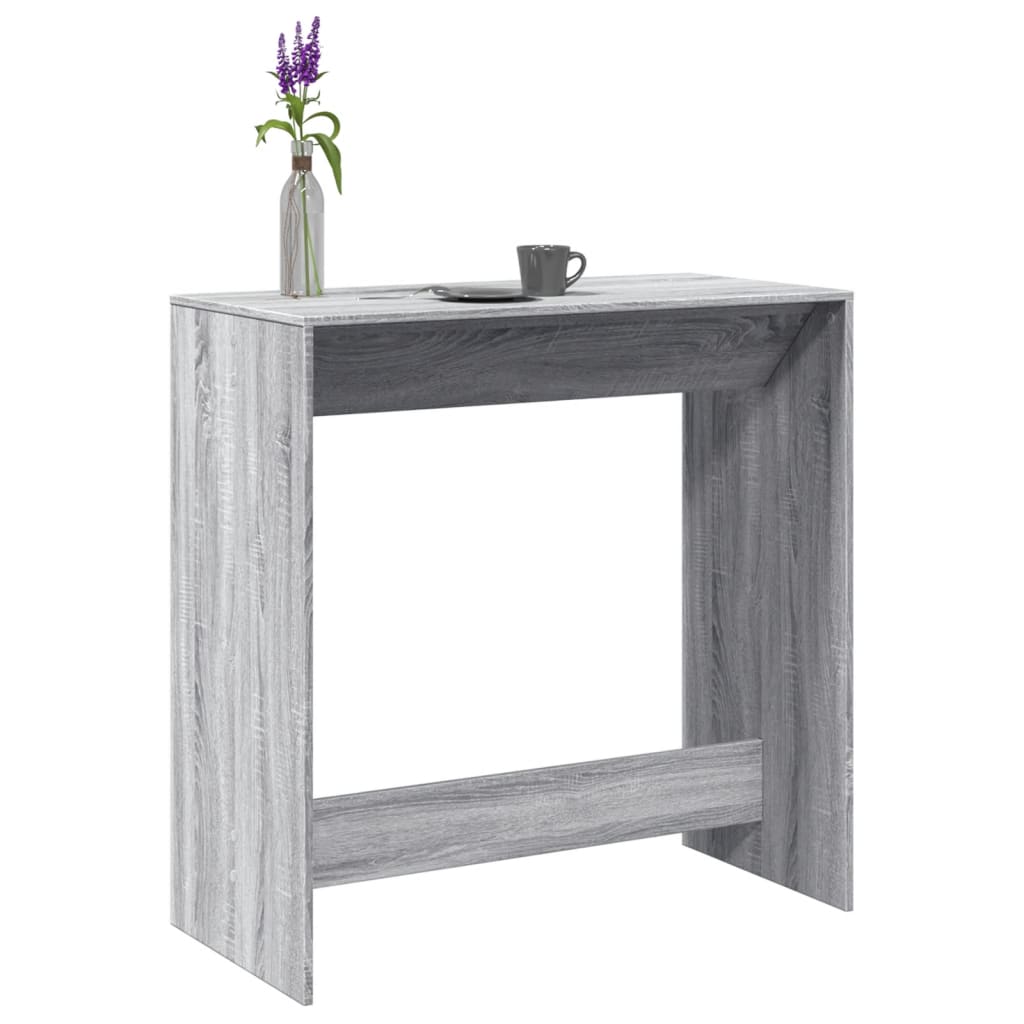 Table de bar sonoma gris 102x50x103,5 cm bois d'ingénierie - XIOS
