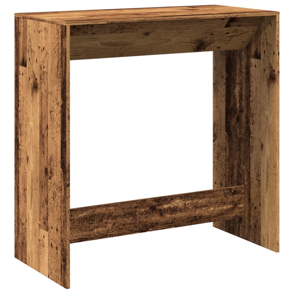 Table de bar vieux bois 102x50x103,5 cm bois d'ingénierie - XIOS