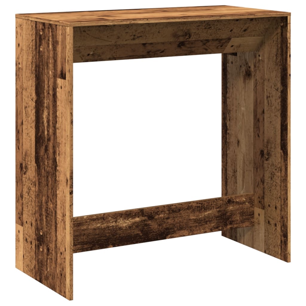 Table de bar vieux bois 102x50x103,5 cm bois d'ingénierie - XIOS