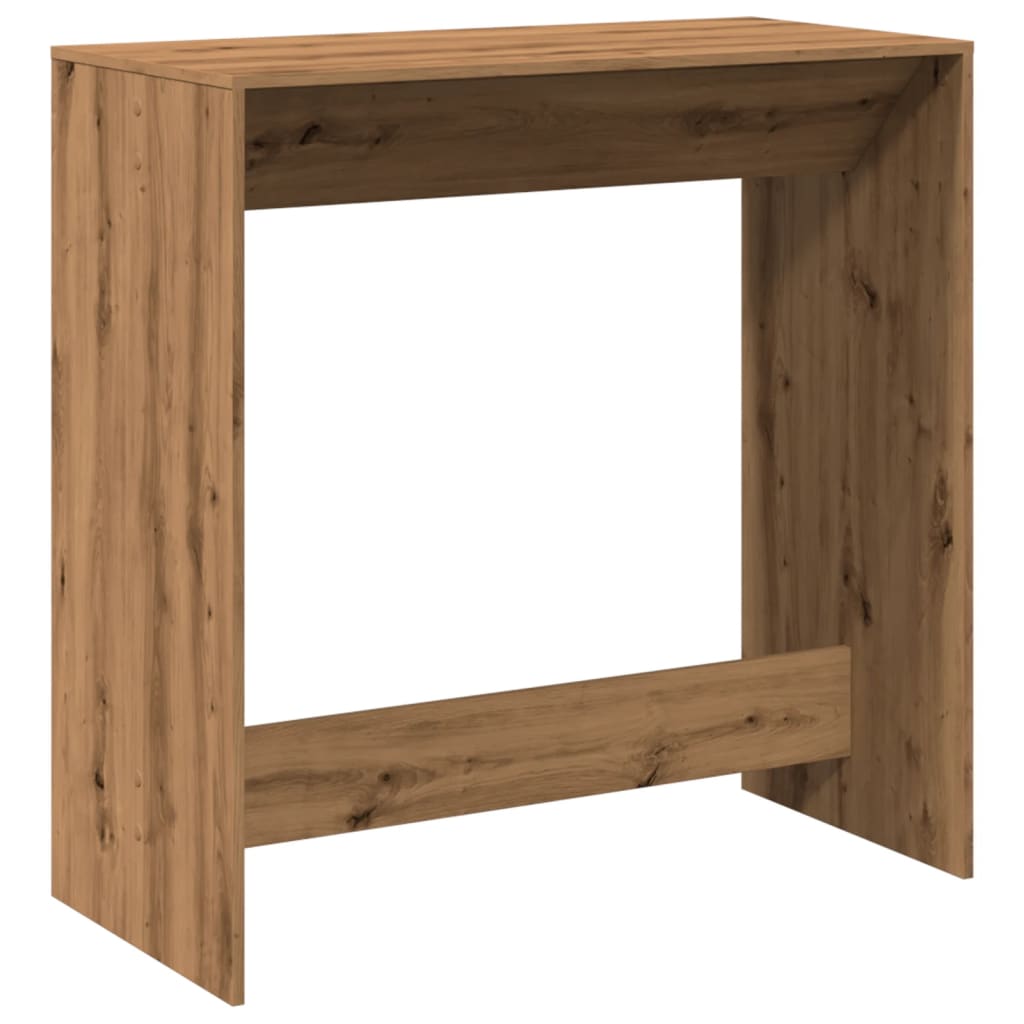 Table de bar chêne artisanal 102x50x103,5 cm bois d'ingénierie - XIOS