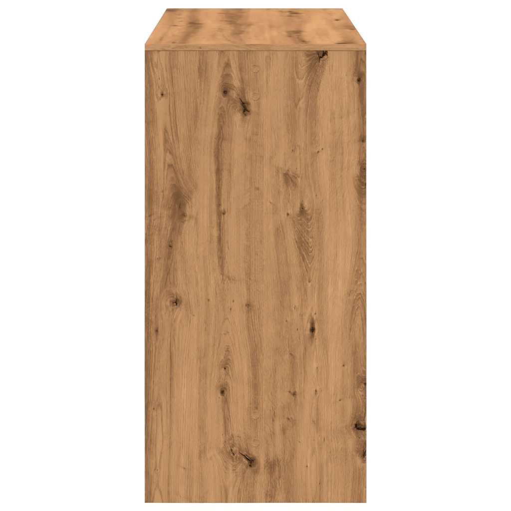 Table de bar chêne artisanal 102x50x103,5 cm bois d'ingénierie - XIOS