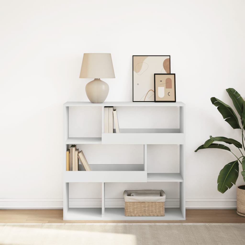 Bibliothèque/Séparateur de pièce blanc 100x33x94,5 cm - XIOS