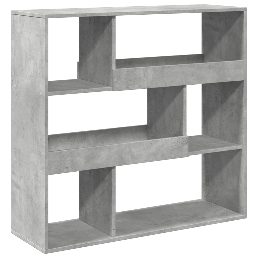 Bibliothèque/Séparateur de pièce gris béton 100x33x94,5 cm - XIOS