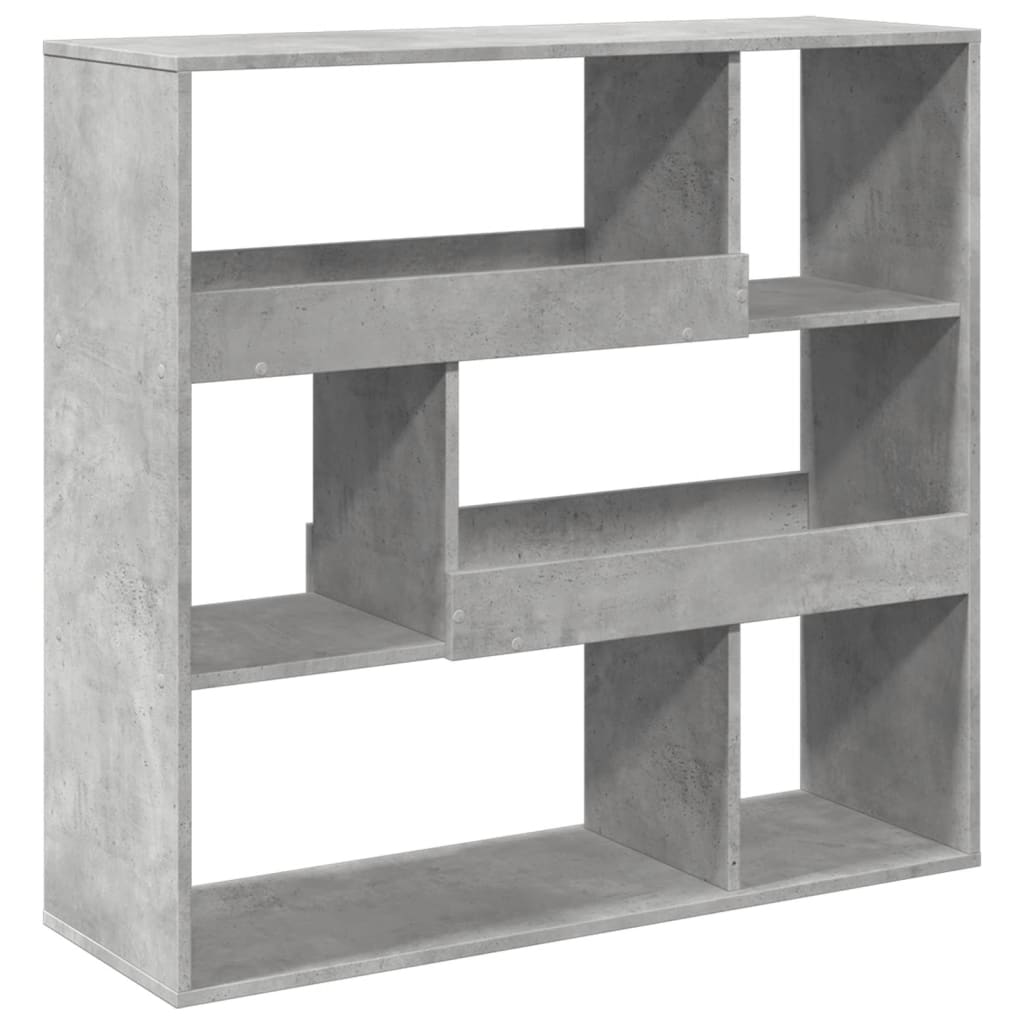 Bibliothèque/Séparateur de pièce gris béton 100x33x94,5 cm - XIOS
