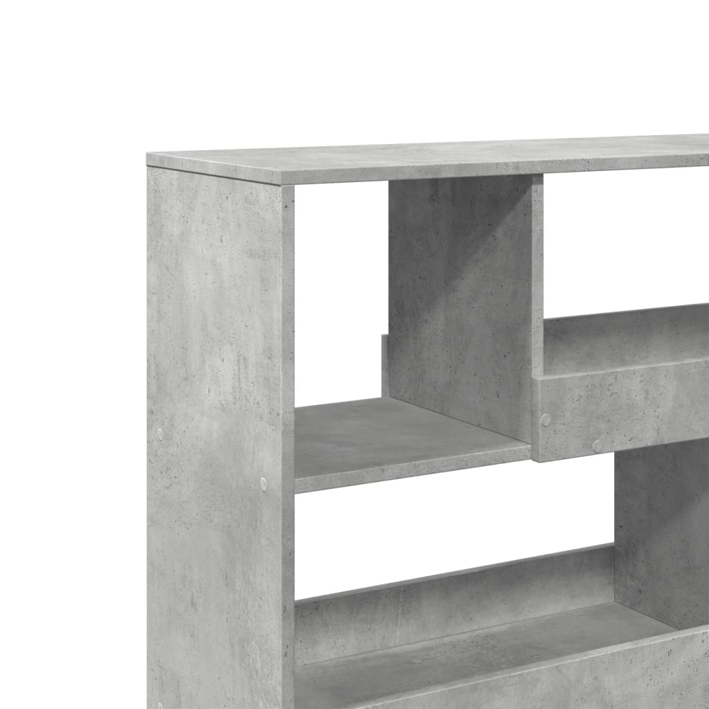Bibliothèque/Séparateur de pièce gris béton 100x33x94,5 cm - XIOS
