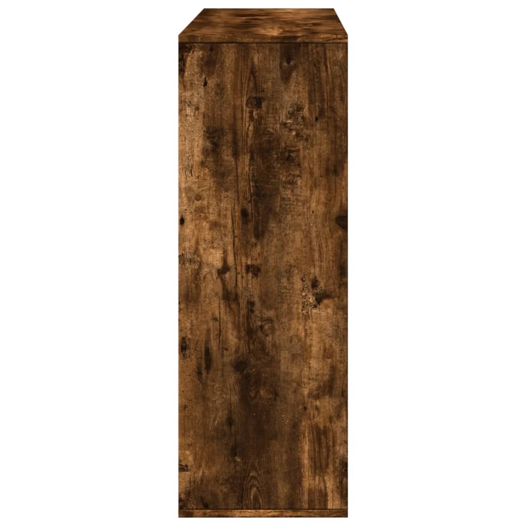 Bibliothèque/Séparateur de pièce chêne fumé 100x33x94,5 cm - XIOS