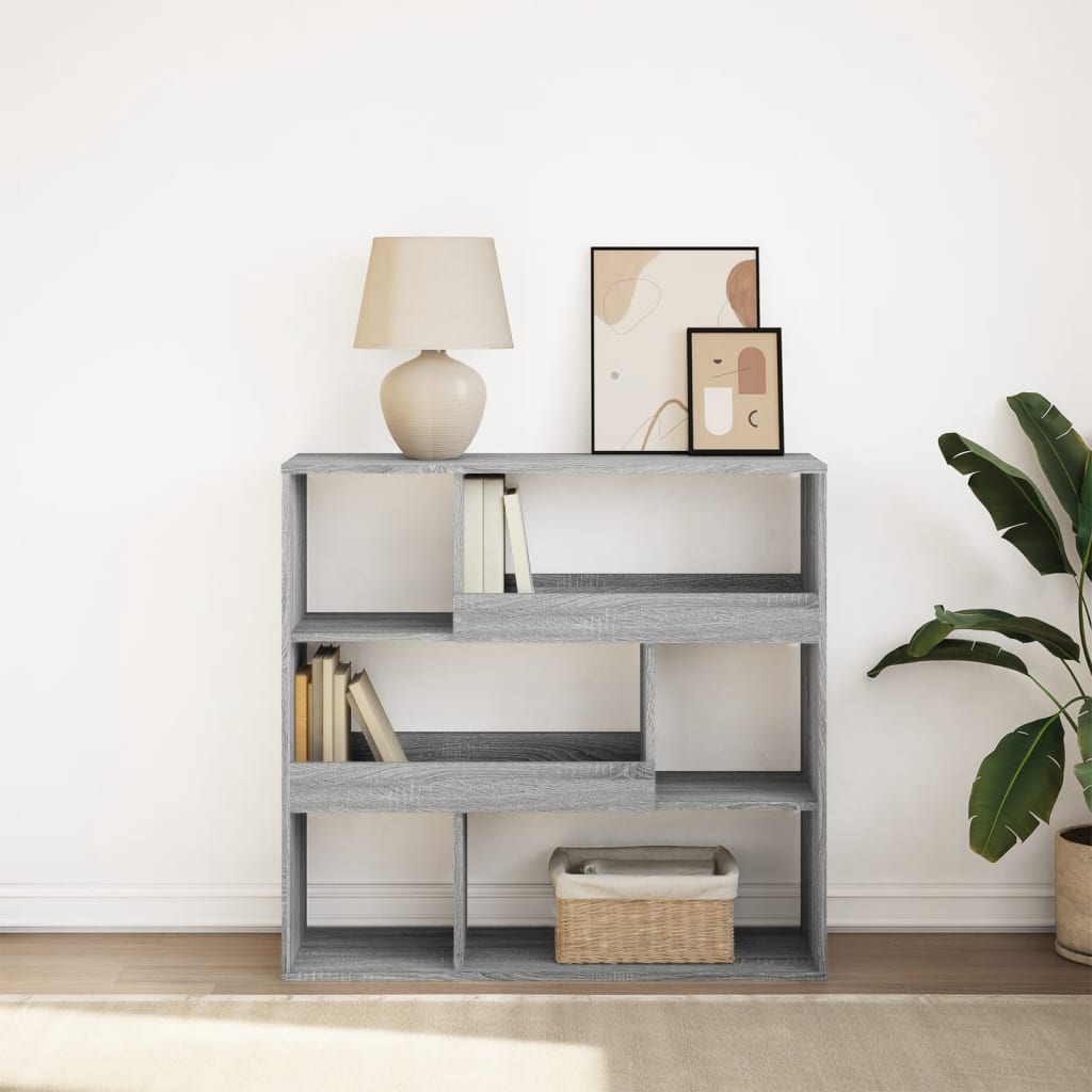 Bibliothèque/Séparateur de pièce sonoma gris 100x33x94,5 cm - XIOS