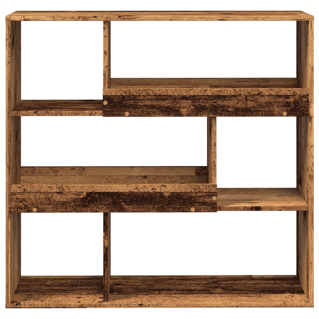 Bibliothèque/Séparateur de pièce vieux bois 100x33x94,5 cm - XIOS