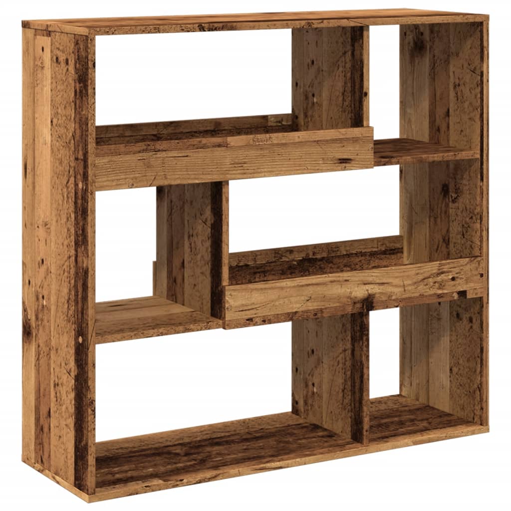 Bibliothèque/Séparateur de pièce vieux bois 100x33x94,5 cm - XIOS