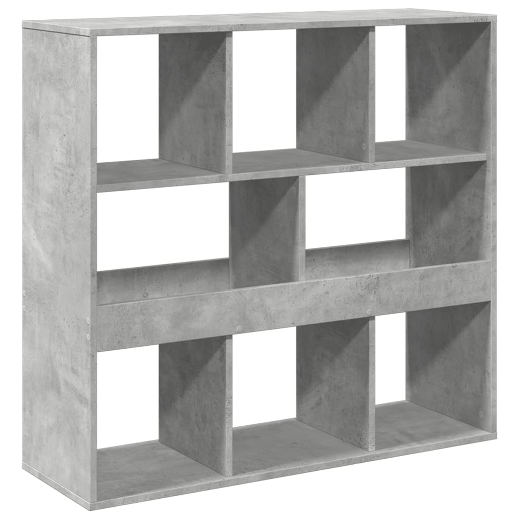 Bibliothèque/Séparateur de pièce gris béton 100x33x94,5 cm - XIOS