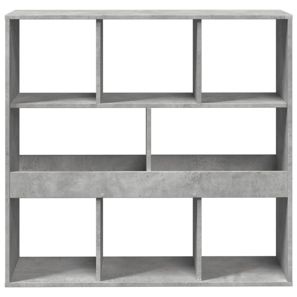 Bibliothèque/Séparateur de pièce gris béton 100x33x94,5 cm - XIOS