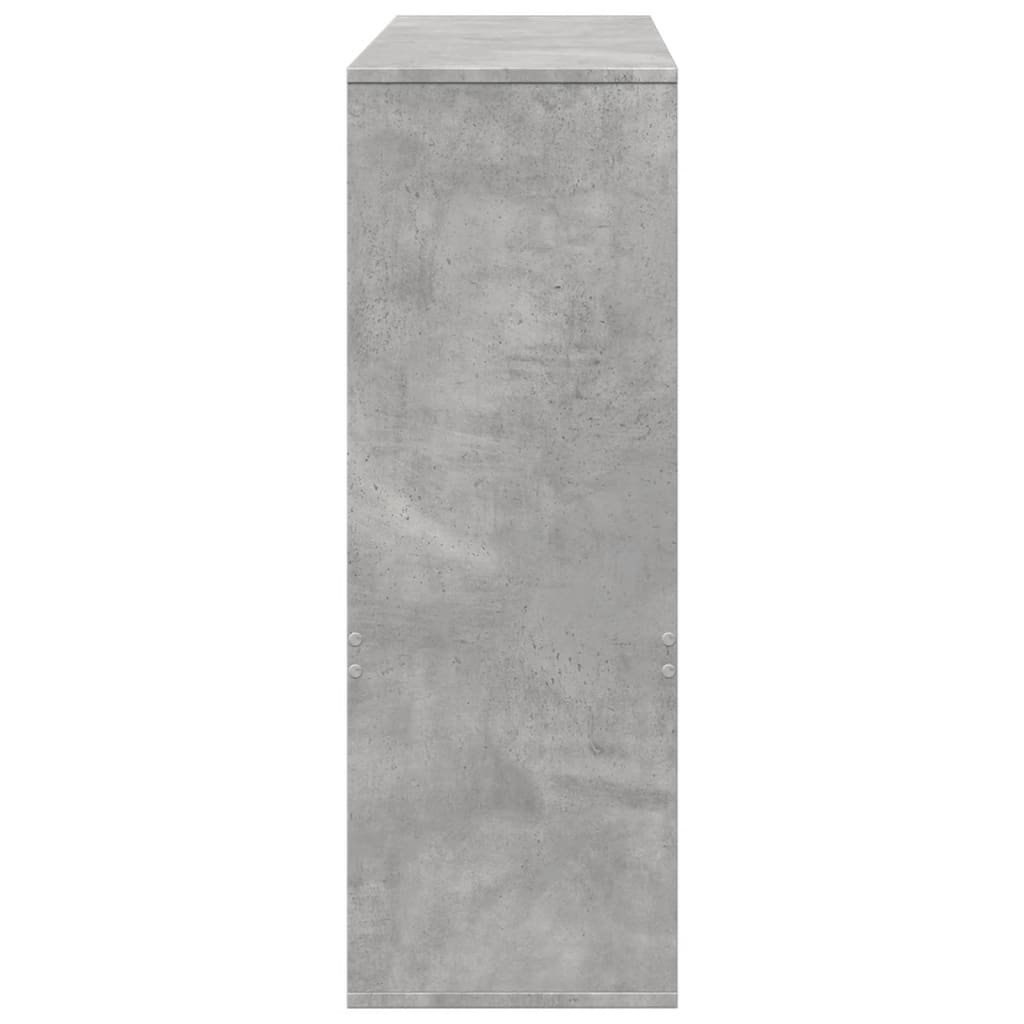 Bibliothèque/Séparateur de pièce gris béton 100x33x94,5 cm - XIOS