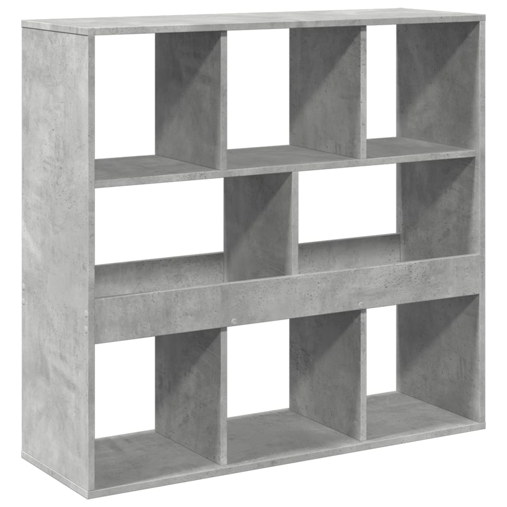 Bibliothèque/Séparateur de pièce gris béton 100x33x94,5 cm - XIOS