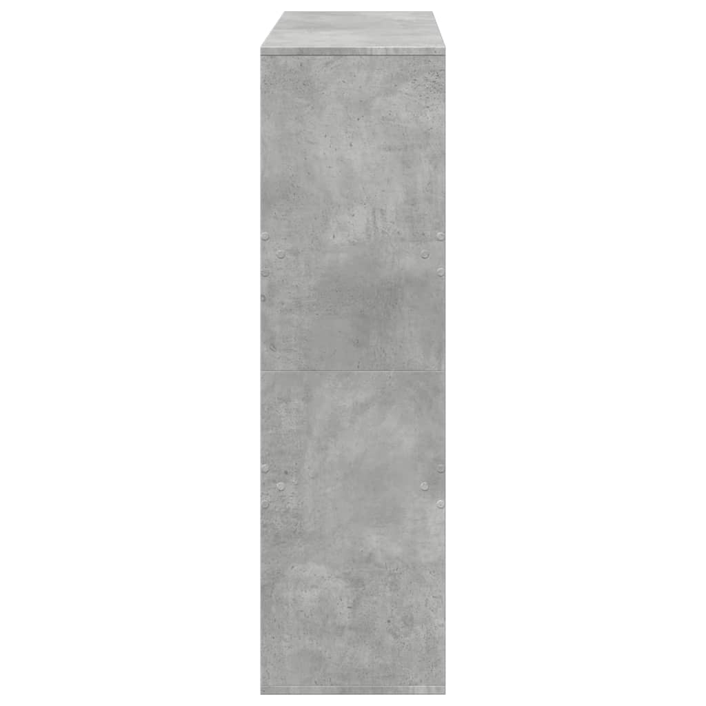 Bibliothèque/Séparateur de pièce gris béton 100x33x115 cm - XIOS