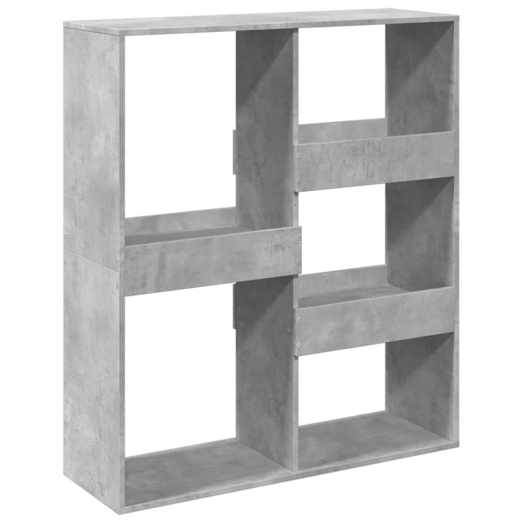 Bibliothèque/Séparateur de pièce gris béton 100x33x115 cm - XIOS