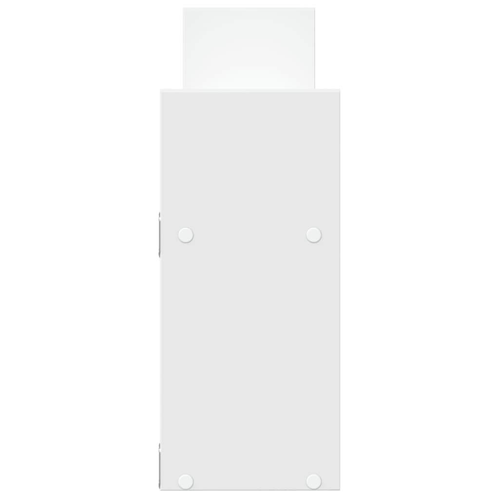 Armoire murale 100x18x40 cm blanc bois d'ingénierie