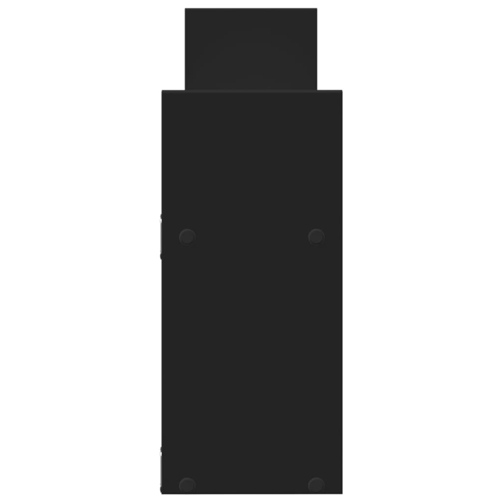 Armoire murale 100x18x40 cm noir bois d'ingénierie - XIOS