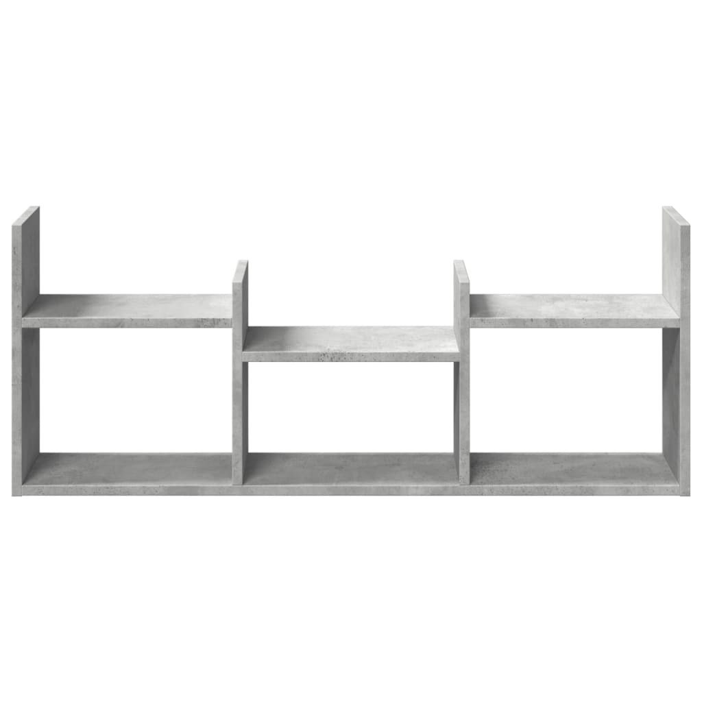 Armoire murale 100x18x40 cm gris béton bois d'ingénierie - XIOS