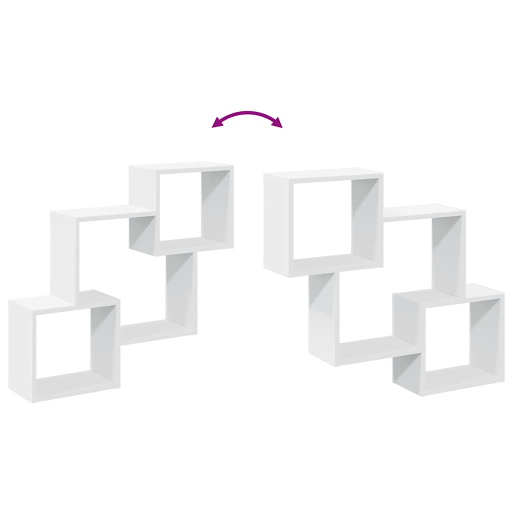 Armoire murale 78x18x71 cm blanc bois d'ingénierie - XIOS