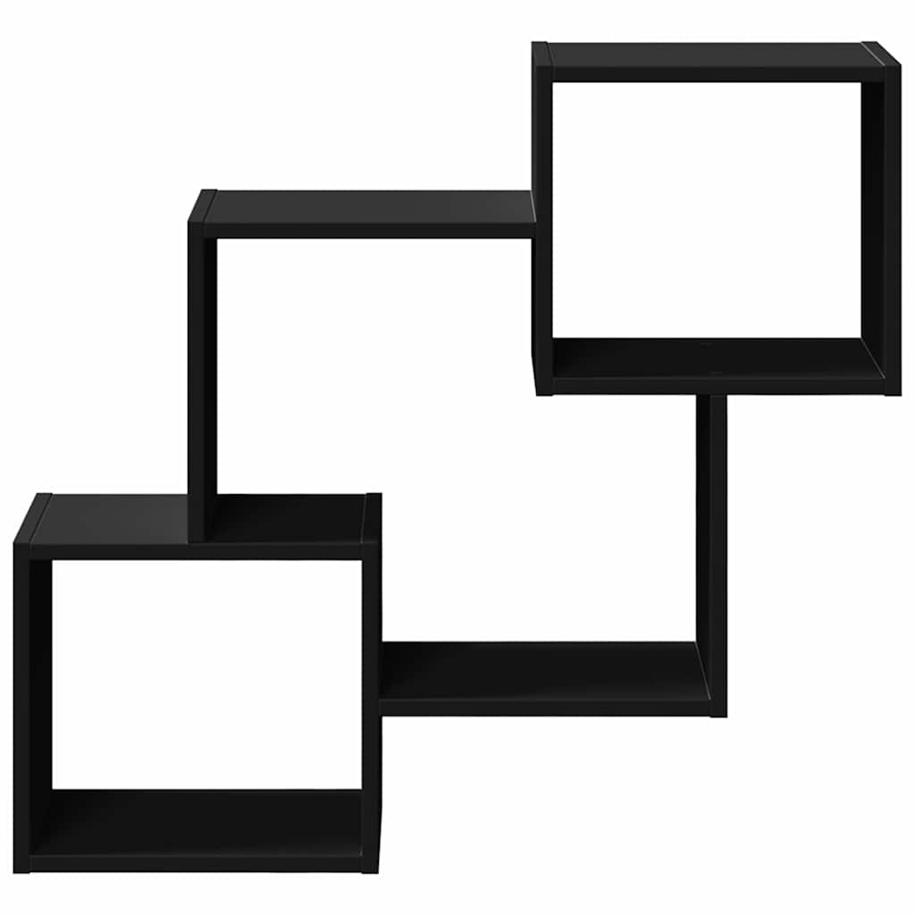 Armoire murale 78x18x71 cm noir bois d'ingénierie - XIOS