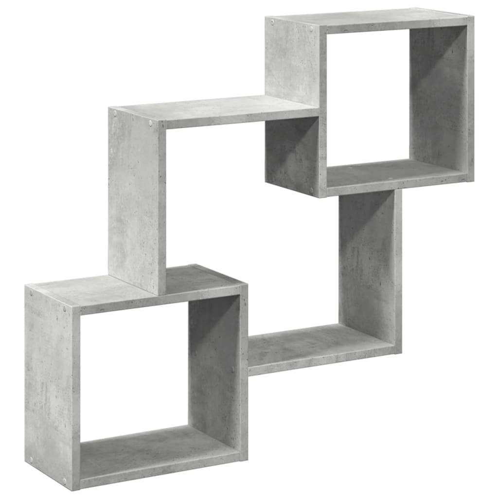 Armoire murale 78x18x71 cm gris béton bois d'ingénierie - XIOS