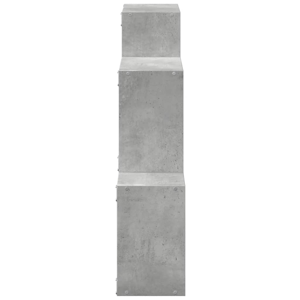 Armoire murale 78x18x71 cm gris béton bois d'ingénierie - XIOS