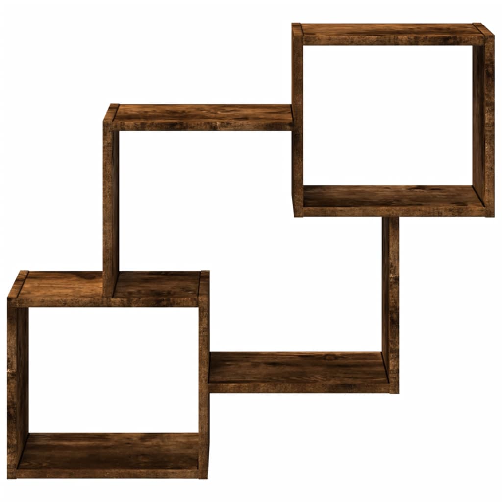 Armoire murale 78x18x71 cm chêne fumé d'ingénierie - XIOS