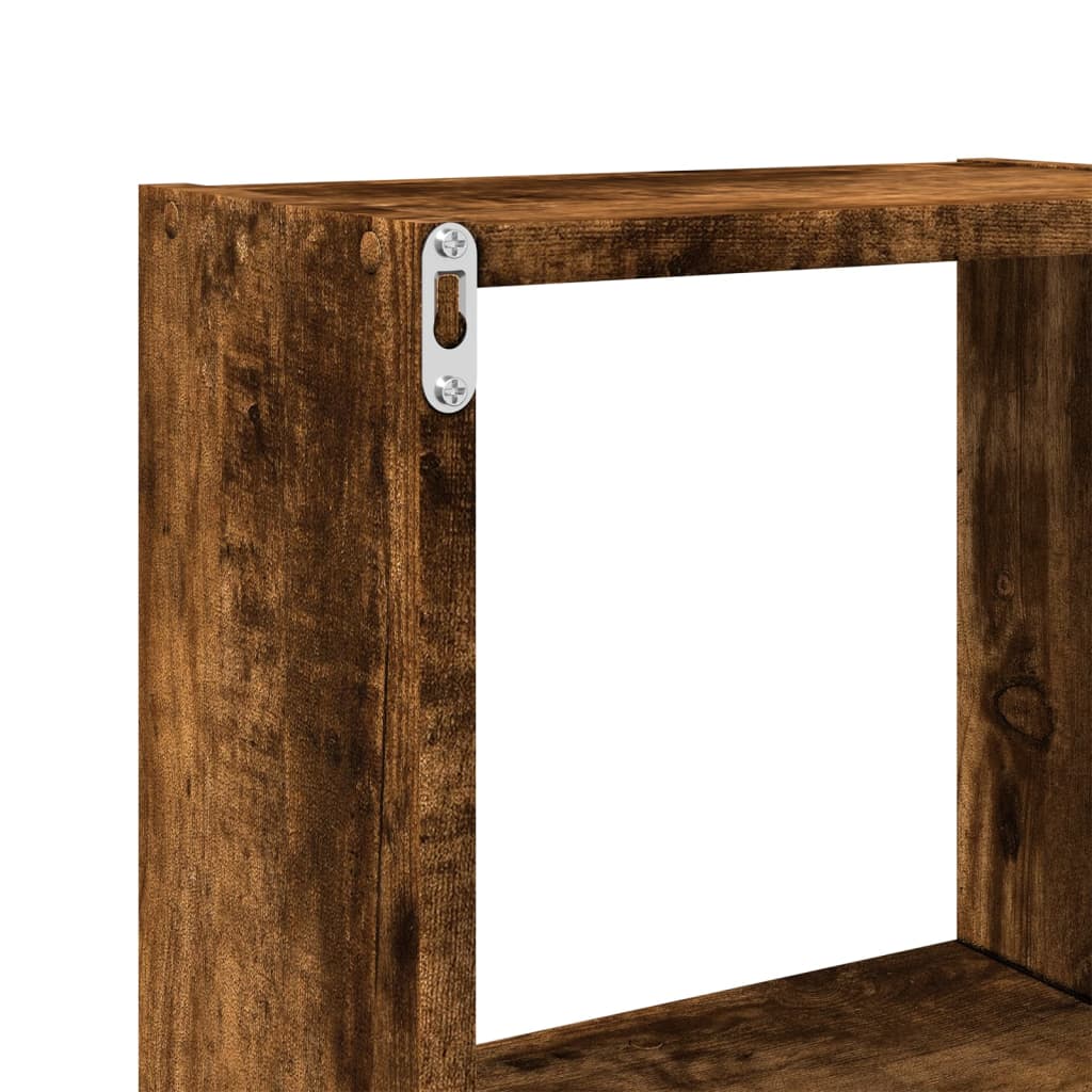 Armoire murale 78x18x71 cm chêne fumé d'ingénierie - XIOS